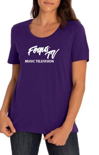 FOQUS TV Women's Purple T-Shirt